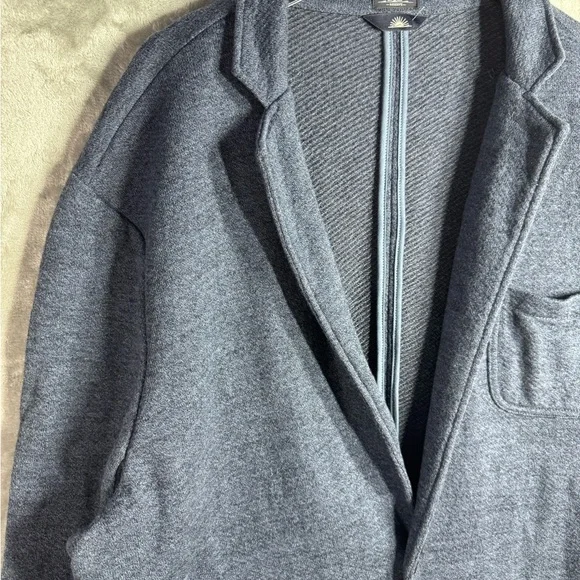 Faherty Inlet Blazer Deep Navy Cotton Blend Mens XL-Tall Utility Sport Coat